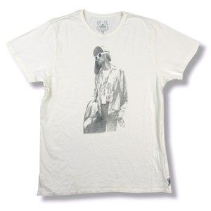 Kurt Cobain Trunk LTD Standing Cream Mens T Shirt